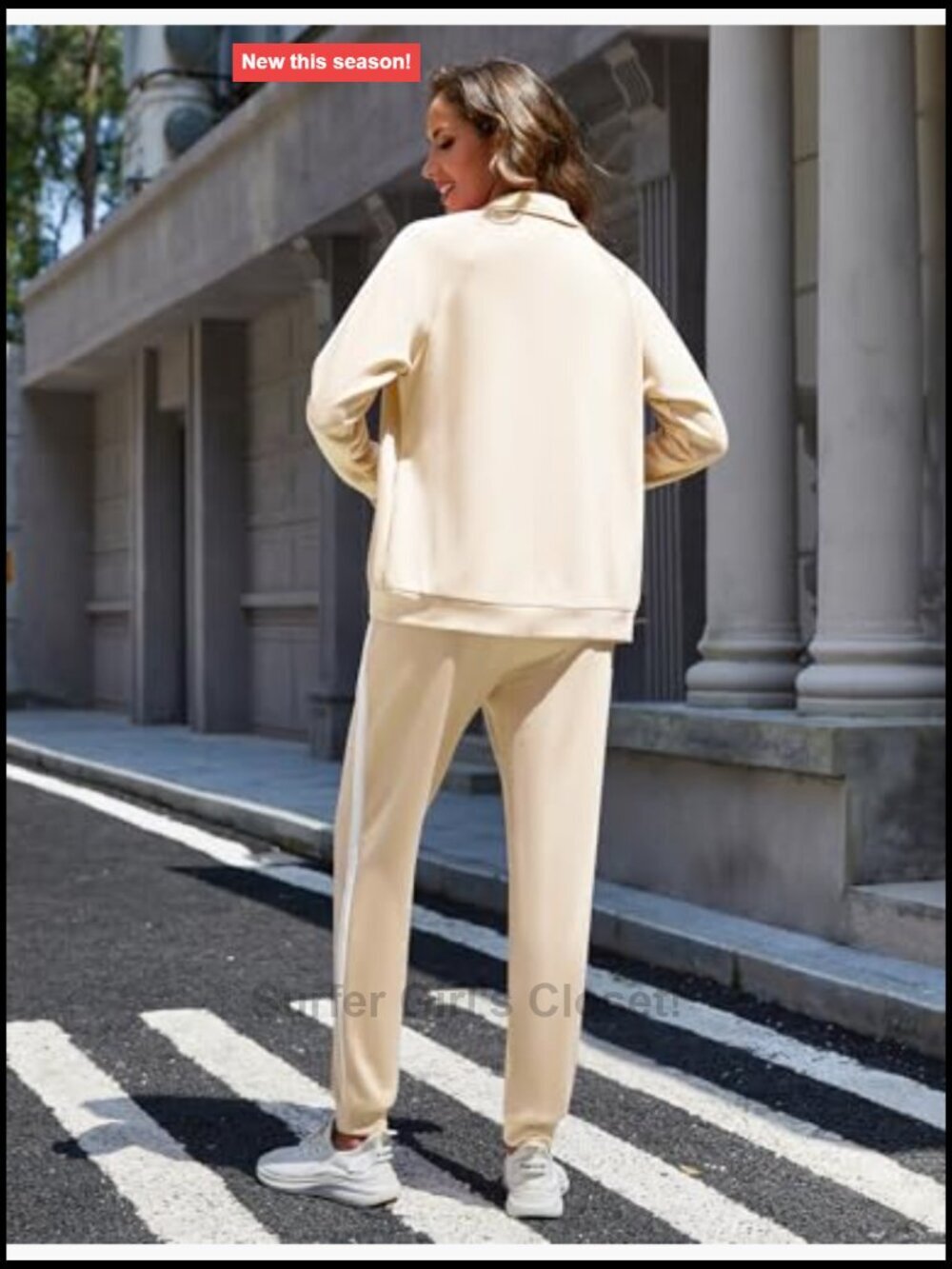 Long Sleeve Full Zip Tracksuit Set with Pockets Jogging Suit Sweatsuit - Picture 4 of 7